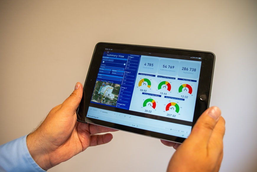 Monitor di guida per l’operatore Komatsu